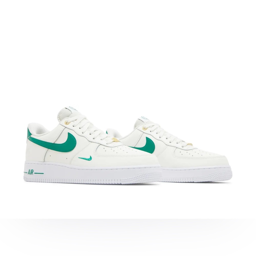 Nike Air Force 1 White with Green Accents